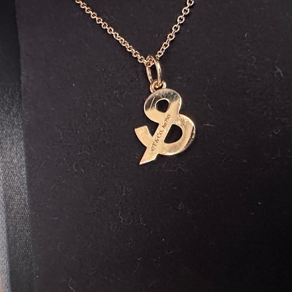 Tiffany & Co. Gold Ampersand Necklace